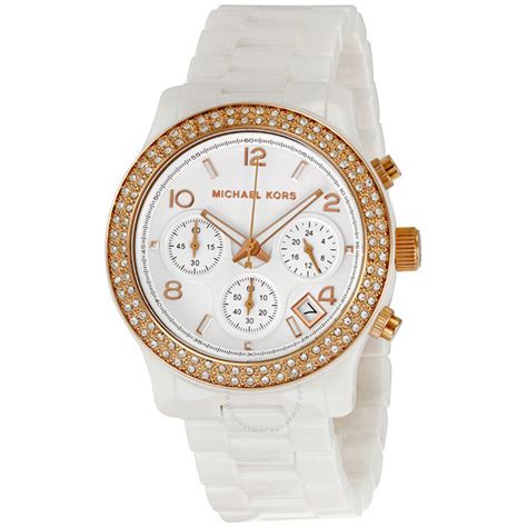 michael kors white watch women's|michael kors watch model nadja.